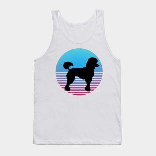 poodle cold sunset retro Tank Top